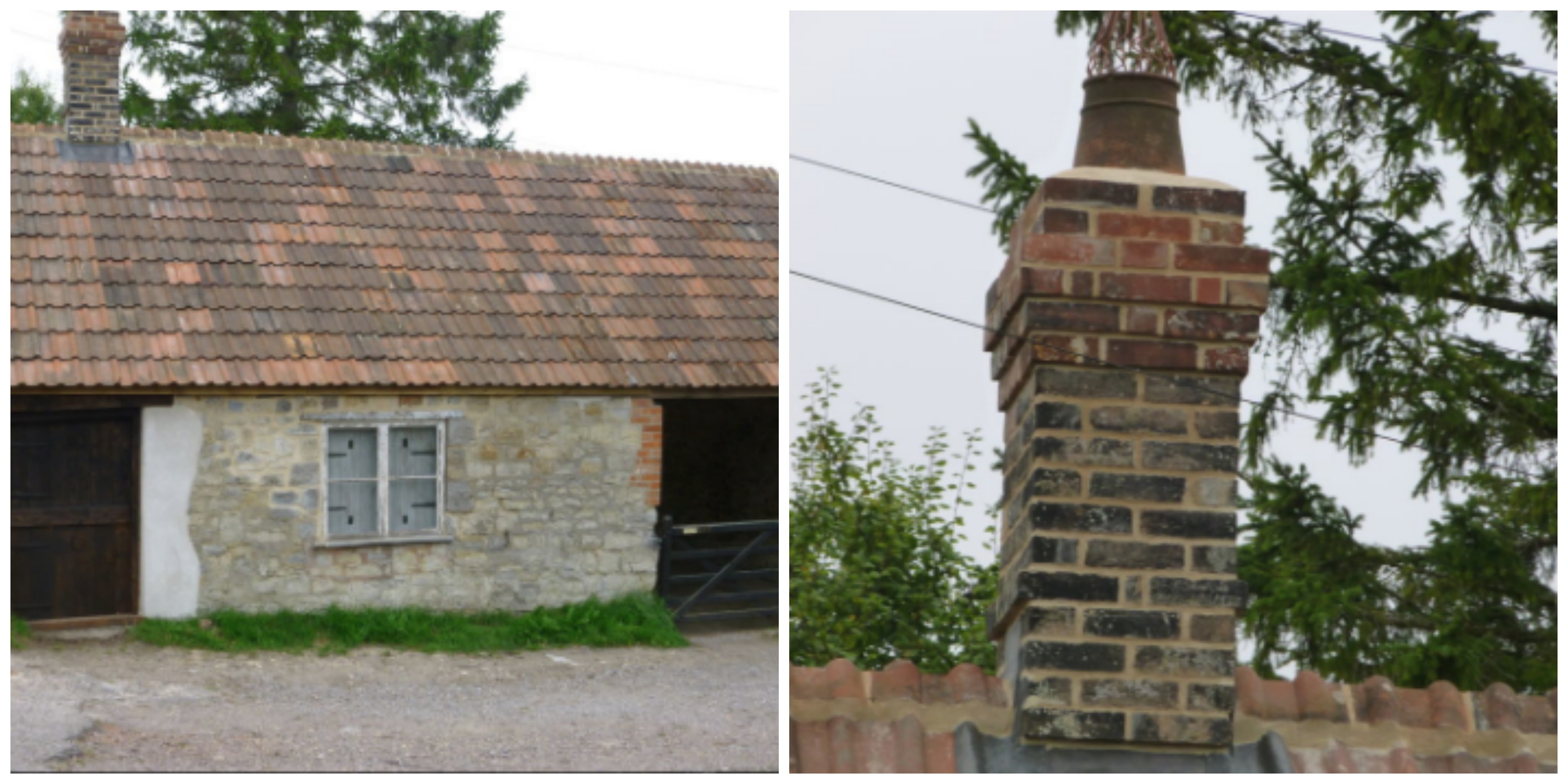 Re-Roof And Chimney Repair On A Historical Barn In Somerset