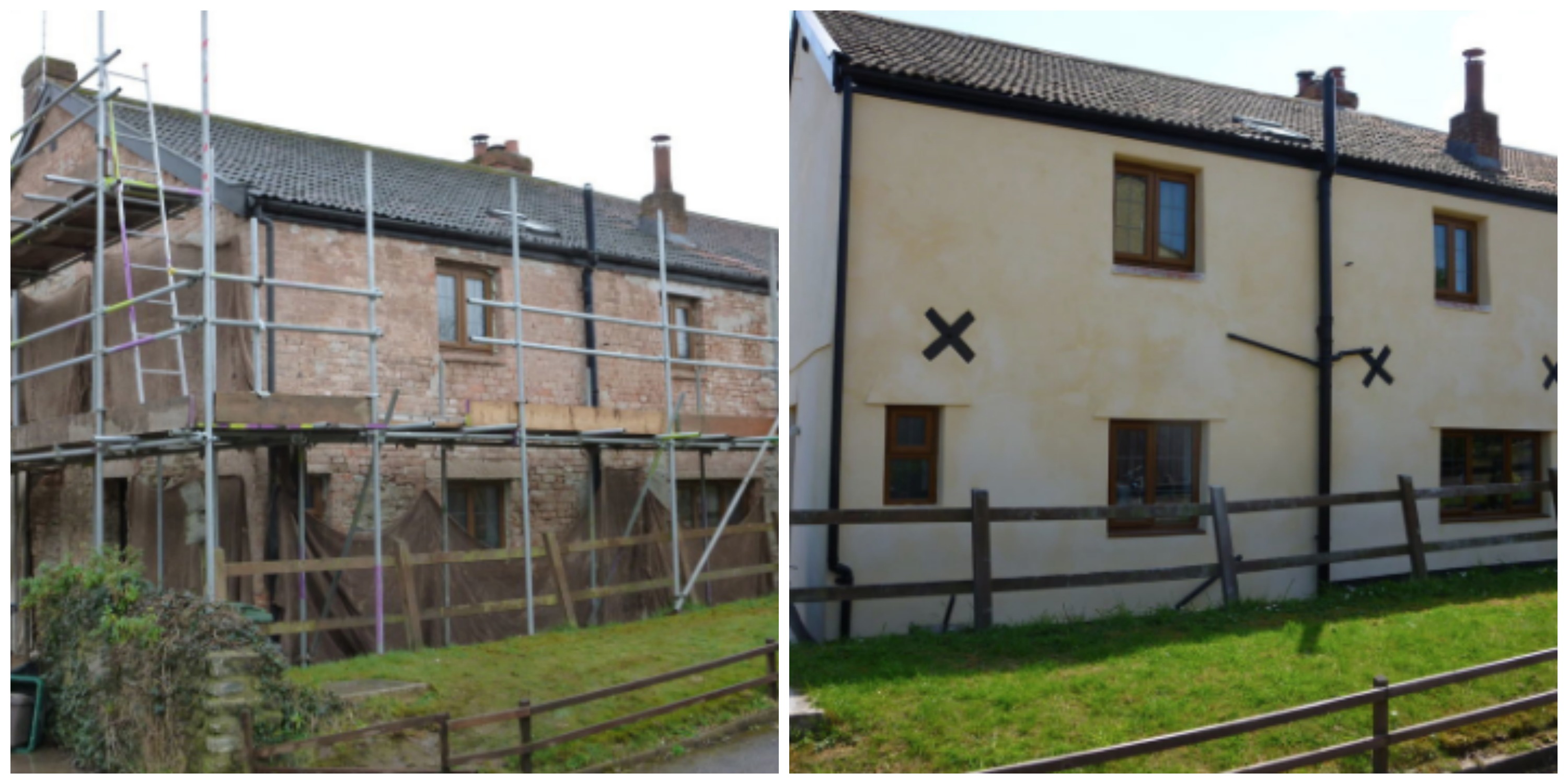 lime rendering project based in somerset