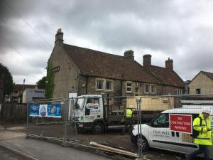 The Temple Inn - Re-Roof, Re-Render and Repoint in Traditional Lime Render and Mortar. Redecoration to External Woodwork